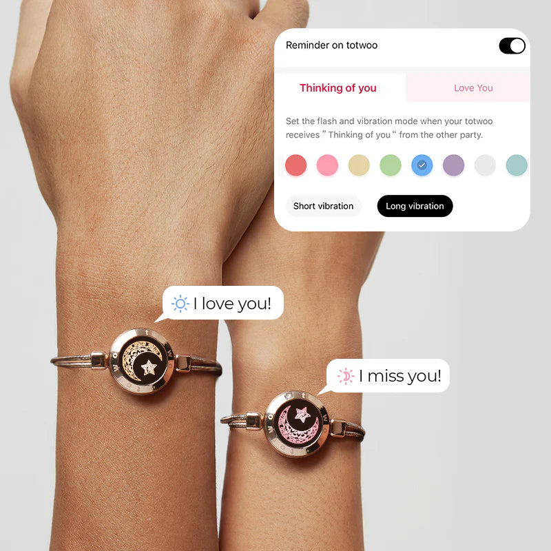 Pulsera Inteligente con Sensor de Sol y Luna para Amantes | Regalo ideal para parejas