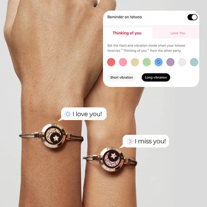 Pulsera Inteligente con Sensor de Sol y Luna para Amantes | Regalo ideal para parejas